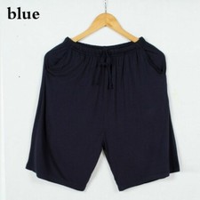 Men Lounge Pants Shorts Pajamas Bottoms Drawstring Solid Trousers Gym Nightwear