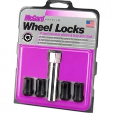 McGard Wheel Lock Nut Set (Black, 12x1.5mm, Set/4)    25357