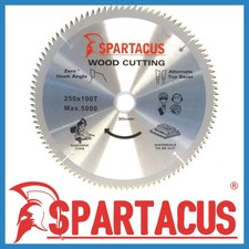 Spartacus Wood Cutting Saw Blade 250 mm x 100 Teeth x 30mm Fits Various Models