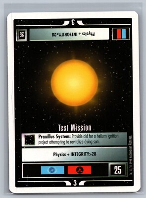 Star Trek CCG Test Mission TCG Decipher Premiere 1995 Beta