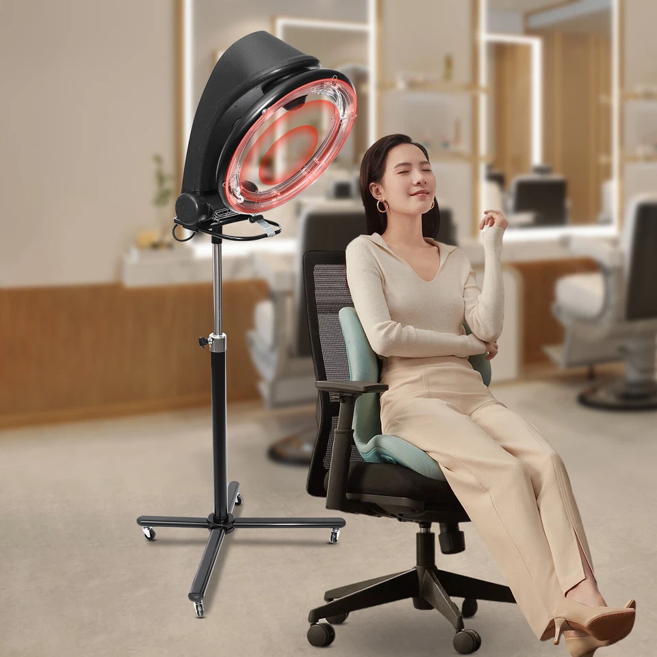 3 in 1 Orbiting Infrared Hair Dryer Salon Hair Dryer Hair Steamer w/ 4 Wheels - Image 4 of 4