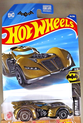 2025 Hot Wheels #54 Batman 2/5 BATMAN: ARKHAM ASYLUM BATMOBILE Dark Gold w/AD Sp