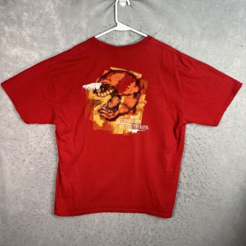 Vintage 2000s Y2K Nike Hey Big Mouth Game Talk T Shirt Adult XL Red Mens - Picture 2 of 14