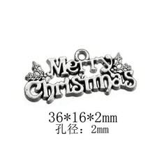 20Pcs 36 16 2mm Tibetan Silver Alloy Charm Merry Christmas Pendant