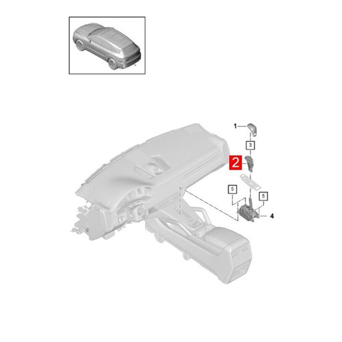 Bouton Levier De Vitesse Range Rover Sport 2014+ - Couvercle Argenté LR086213
