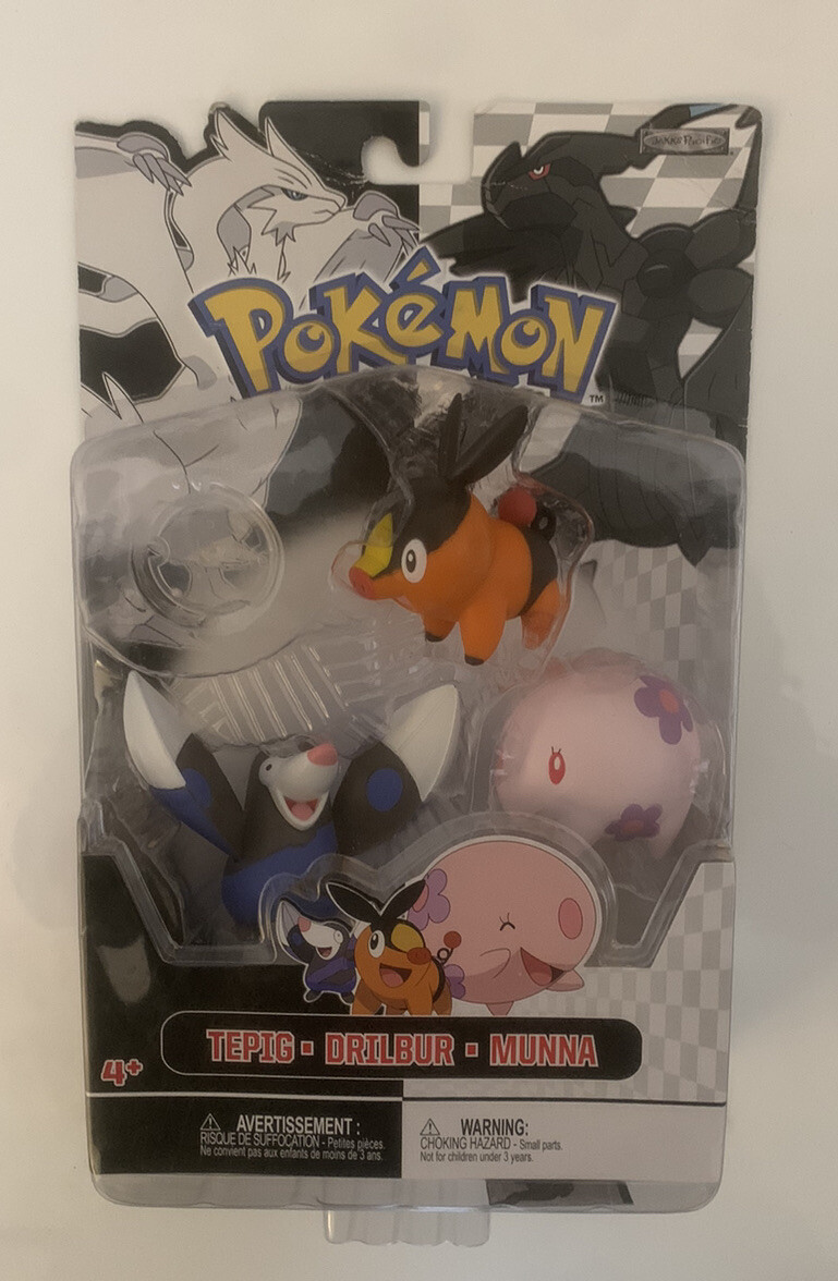 Jakks Pacific Pokémon Mini Plüsch – Drilbur – 15,2 Cm – Offiziell Lizenziert – Weich & Kuschelig – Black & White Serie 2