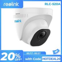 Reolink 5MP PoE CCTV Secuirty IP Camera AI Alerts IR Night IP66 Waterproof 520A