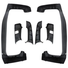 For Volvo VNL Truck 2004-2023 Pair Front Black Mirror Arm Cover Drive&Passenger