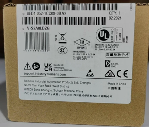 One Siemens 6ED1052-1CC08-0BA2 Analog Input Module New Fast Shipping - Picture 2 of 3