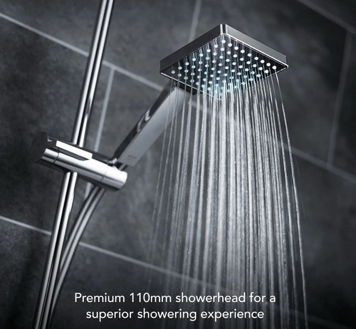 Mira Honesty ERD Mixer Shower Thermostatic Chrome 250mm Head Square 1.1901.002 - Picture 4 of 19
