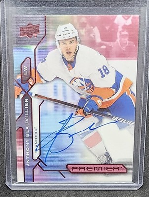 2021-22 Upper Deck Premier AUTO 57 Anthony Beauvillier New York Islanders