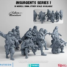 Eskice Miniatures Modern MENA Insurgents Terrorists Opfor Spectre Ops 15 20 28mm