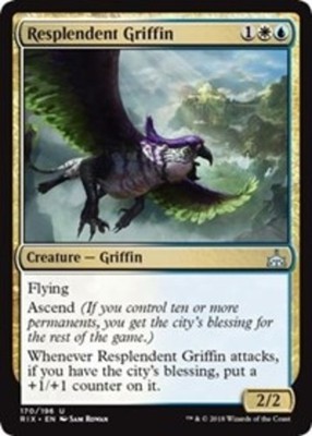Resplendent Griffin Rivals of Ixalan Lightly Played, English