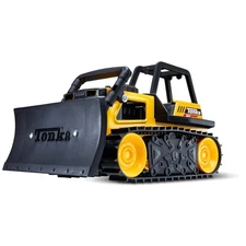 Tonka Steel Classics Bulldozer - Made with Steel & Sturdy Plastic, Yellow Toy Co