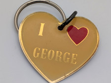 Portachiavi cuore I LOVE GEORGE