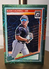 2025 Panini Donruss Optic Rated Prospects Slade Caldwell Velocity Prizm #89/149