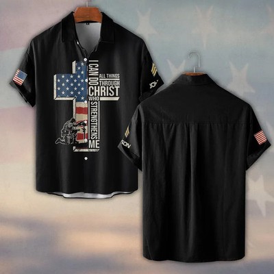 Customized Can Do All Things Through Christ Who Strengthens Me Hawaiian Shirt