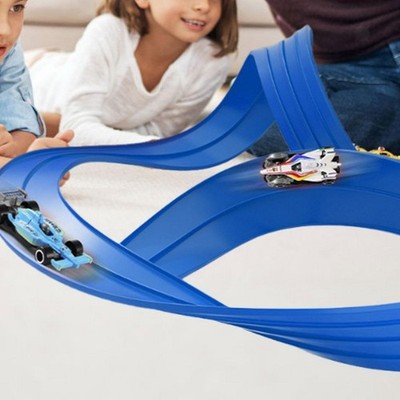 Flexible Rennwagen Rampe Bahn DIY Rennbahn für Alter 3 4 5 6 7 8 Jungen Mädchen