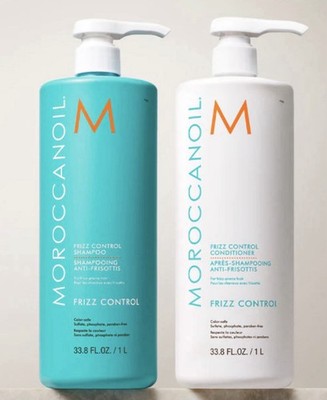 Moroccanoil Frizz Control Shampoo & Conditioner Duo Color-Safe Sulfate-Free 1L