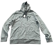 Oakley Men's Hoodie 2.0 Regular Fit Size Medium Grey Black Logo New NWT