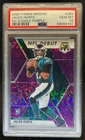 2020 Mosaic Jalen Hurts RC No Huddle Prizm Purple #48/50 Eagles PSA 10