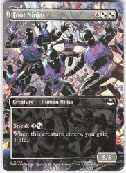 Foot Ninjas (Borderless) #209 Teenage Mutant Ninja Turtles MTG