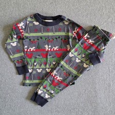 Hanna Andersson Disney Mickey Mouse Christmas Pajamas Set Boys Size 3