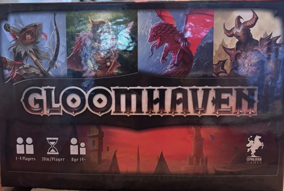Gloomhaven Board Game 1E, Open Box, Sealed Cards, Unplayed, Complete, 2nd Print - Image 2 of 4