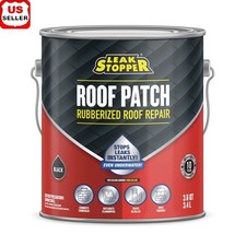 Leak Stopper Rubberized Roof Patch 1 Gallon Waterproof Sealant Roof Repairs New