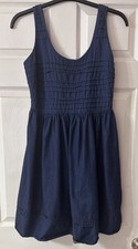Old Navy Womens Summer Dress Denim Look Sleeveless Blue Size Medium Cute
