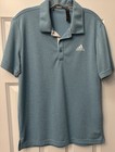 adidas Men's Golf Polo Shirt Blue M Short Sleeve — photo 1