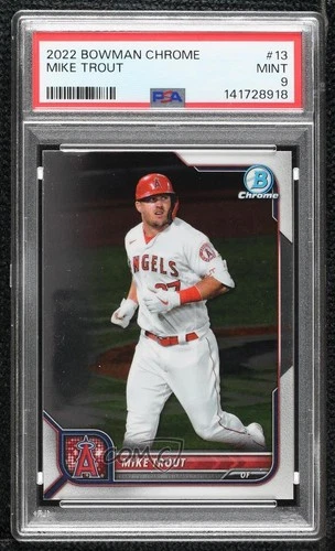 2022 Bowman Chrome Mike Trout #13 PSA 9 MINT