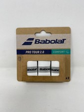 BABOLAT Pro Tour 2.0 Comfort Overgrip White 3-Pack New