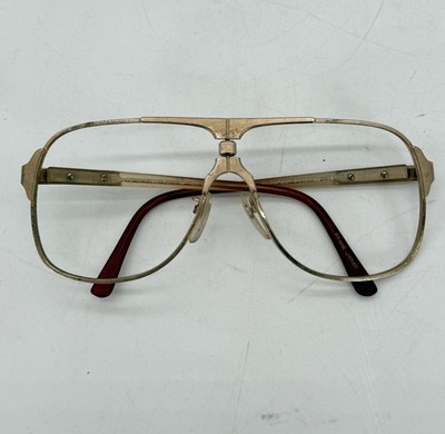 Vintage Sol-Optics Adjustable Pilot Aviator Sunglasses Glass 58-20-145 Frames