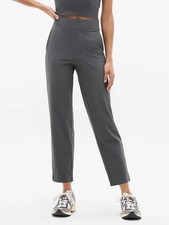 Athleta 4 S SMALL Brooklyn Mid Rise Ankle Pant, Shadow Grey Summer Pants NWT