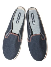 American Eagle by Payless Gia Navy Blue Denim Slip-on Shoes Slide-on Sneakers 7W