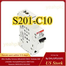 S201-C10, ABB, Miniature Circuit Breaker - 1P - C - 10 A US Free TAX