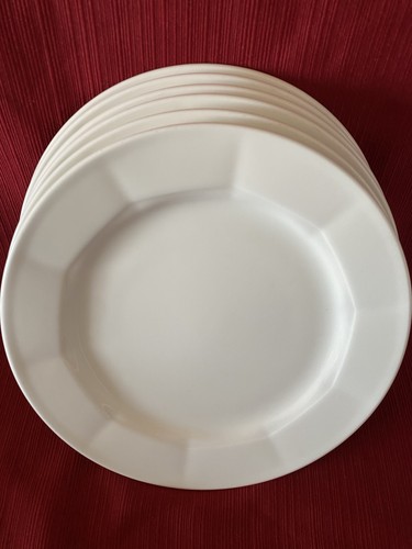 Villeroy & Boch GEO Pattern White Salad Plates Luxembourg 6 Pieces Used - Picture 8 of 9