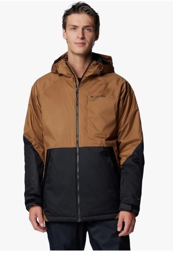 Columbia Men’s Snowy Summit Omni Heat Waterprof Ski Jacket Sz Small Delta/Black