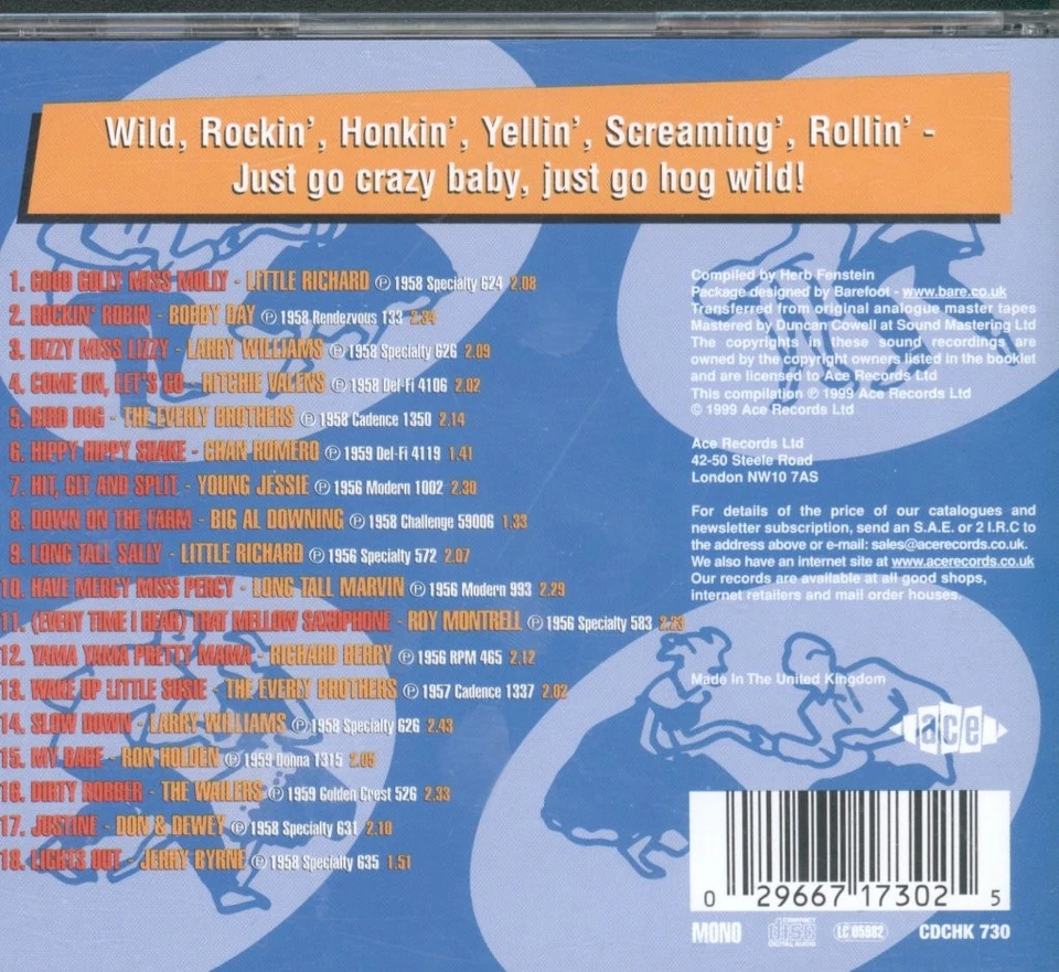 Various Artists Baby That Is Rock 'N' Roll CD UK Ace 1999 CDCHK730 - Photo 2/3