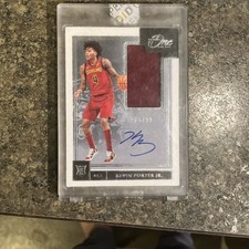 Panini One and One Kevin Porter Jr. Rookie Jersey Auto Blue /49 Cavaliers RJA-K…