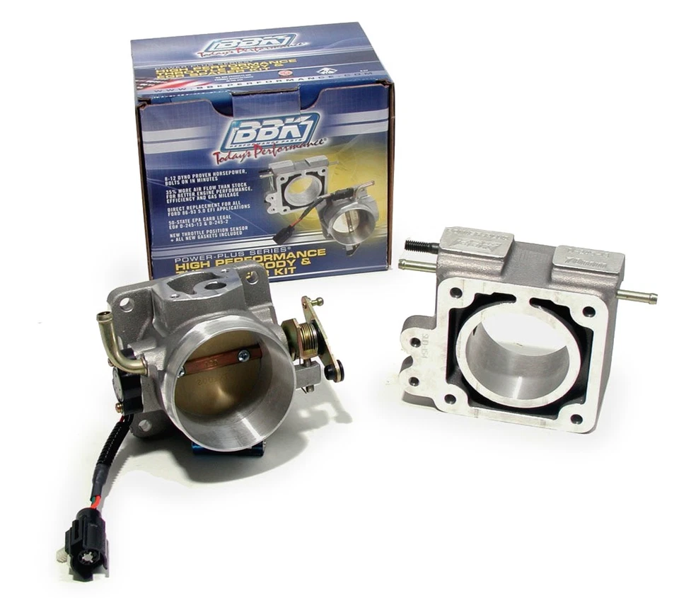 Bbk 1600, One Natural Aluminum 75Mm Throttle Body & Egr 5.0L Mustang Fits 86-93  - Image 2 of 4
