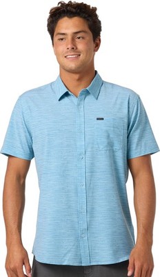 O'Neill TRVLR Traverse SS Button Down Shirt - Stone Blue - New