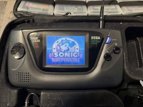 Sega Game Gear Recapped Bundle Lot of Games with Case & Accessories