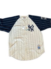 Vintage 1990 New York Yankees Baseball Jersey  Cooperstown 7 Mantle Deadstock