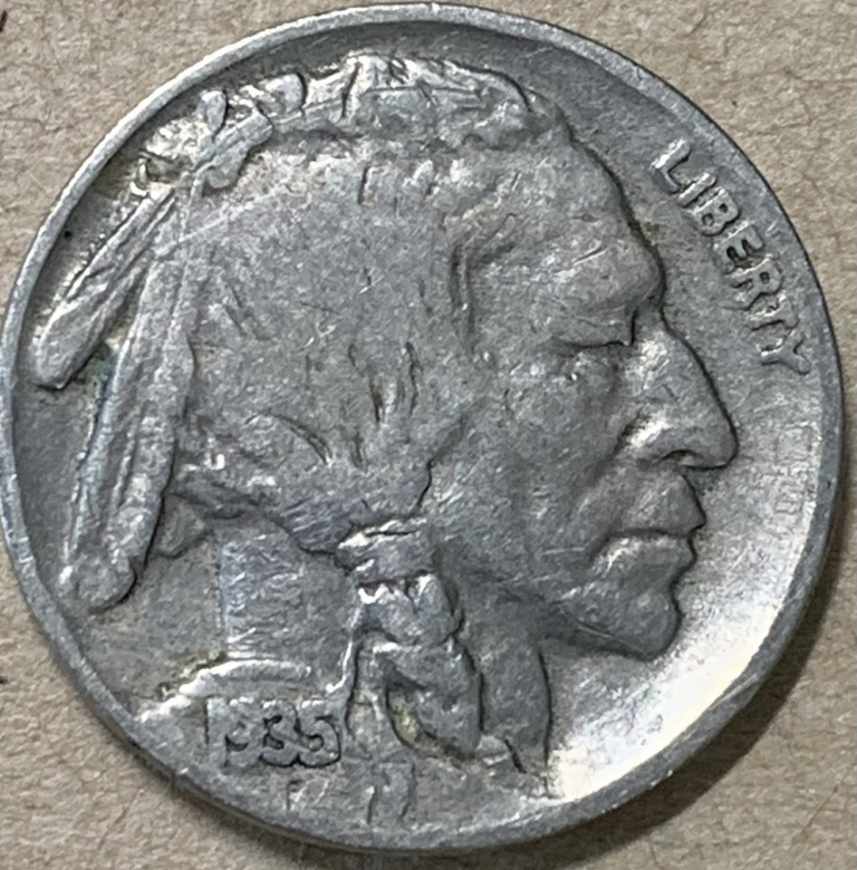 1935-P Buffalo Nickel, DDR,  VF+/EF, Hard Find & Rare - Image 2 of 3