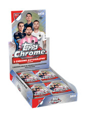 2025 TOPPS CHROME MLS HOBBY BOX (2 AUTOs) Major League Soccer New Presale QTY