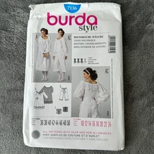 Burda Style 7156 Sewing Pattern Historic Undergarments Size 10-24 Chemise Corset