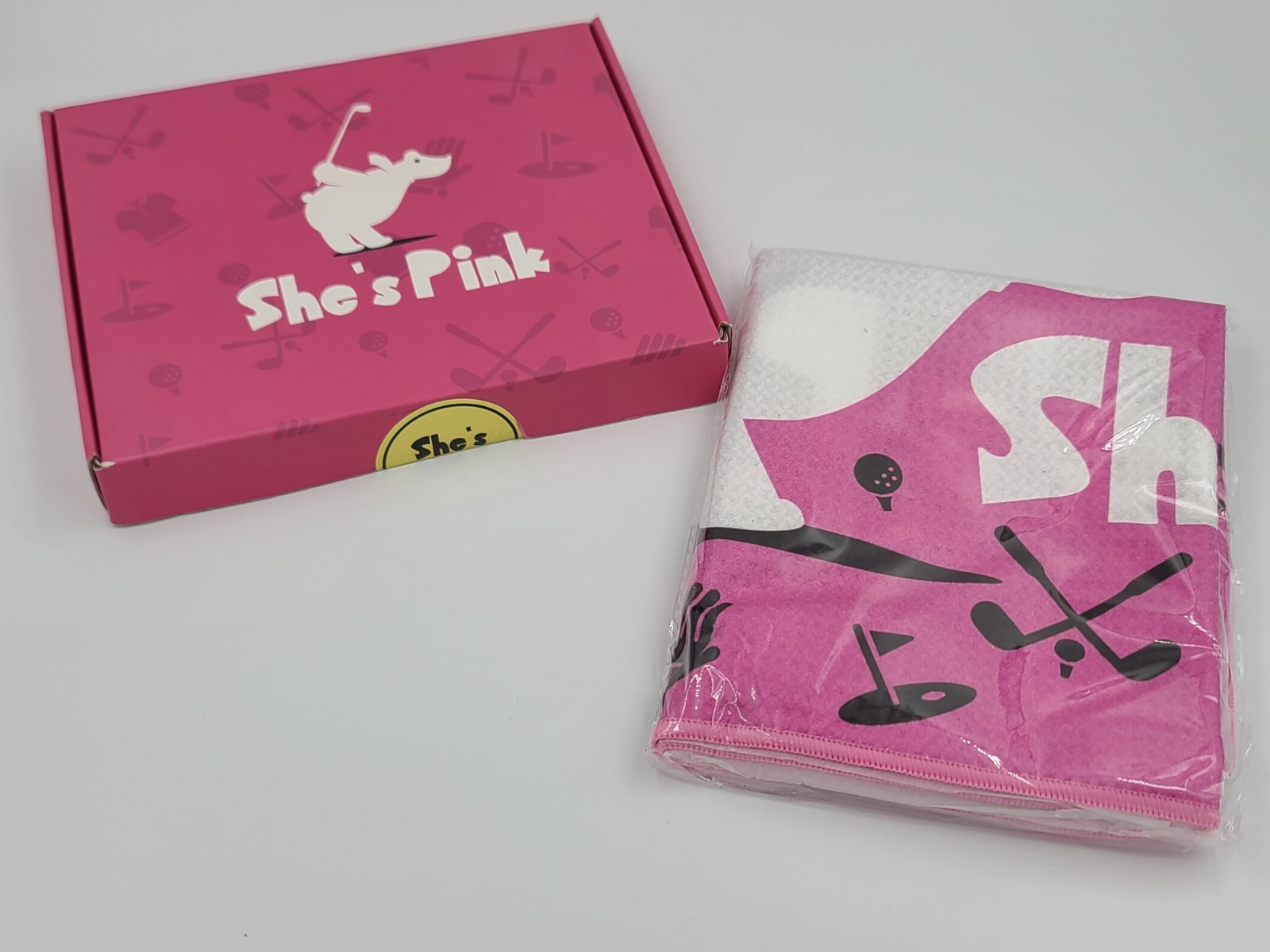 Towels "she's Pink" Bear