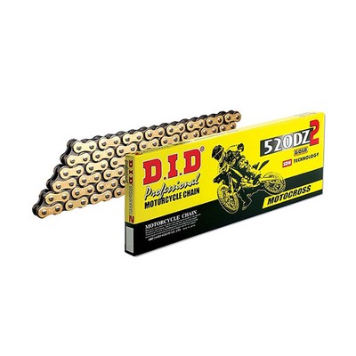 DID KETTE S+2 520DZ2 M118-C FÜR HONDA 125 CR R 03/03 GOLD/SCHWARZ